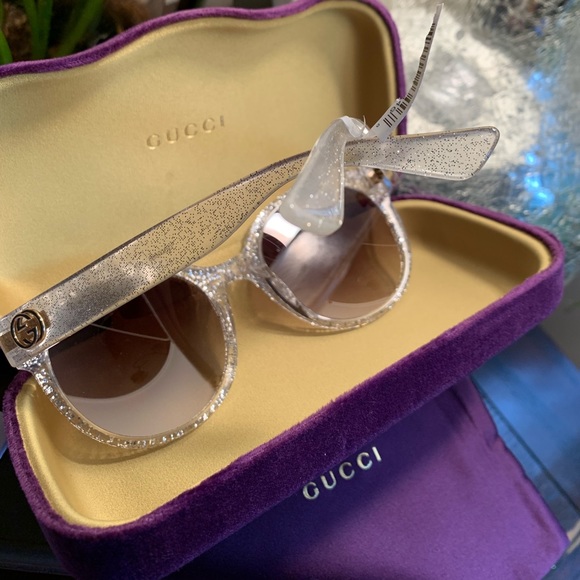 ⛔️SOLD⛔️Authentic Gucci 54 Glitter Round Acetate - Picture 3 of 8